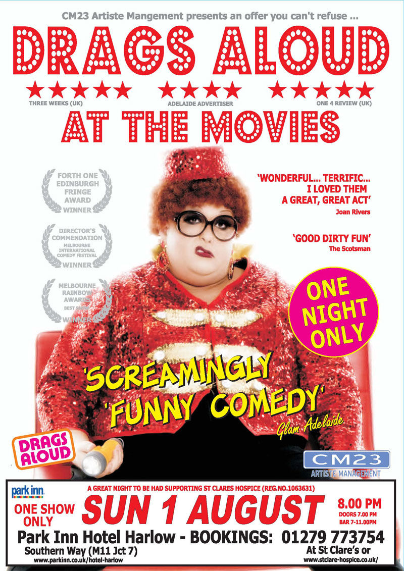 Drags Aloud At The Movies Poster